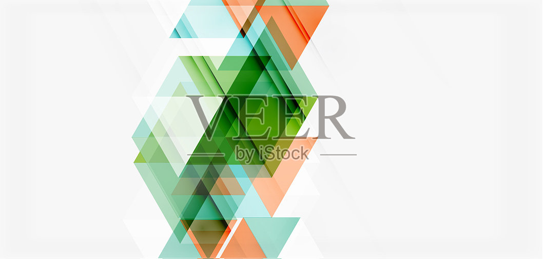 几何抽象背景马赛克三角形和插画图片素材