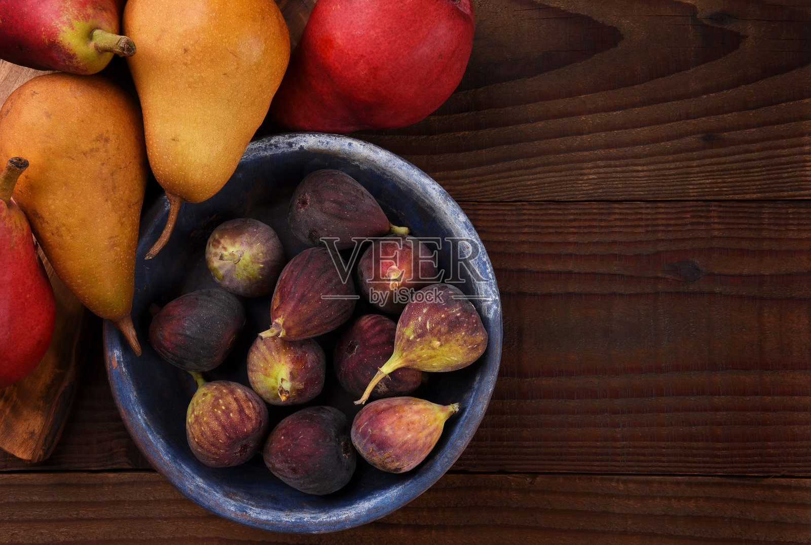 无花果和梨照片摄影图片