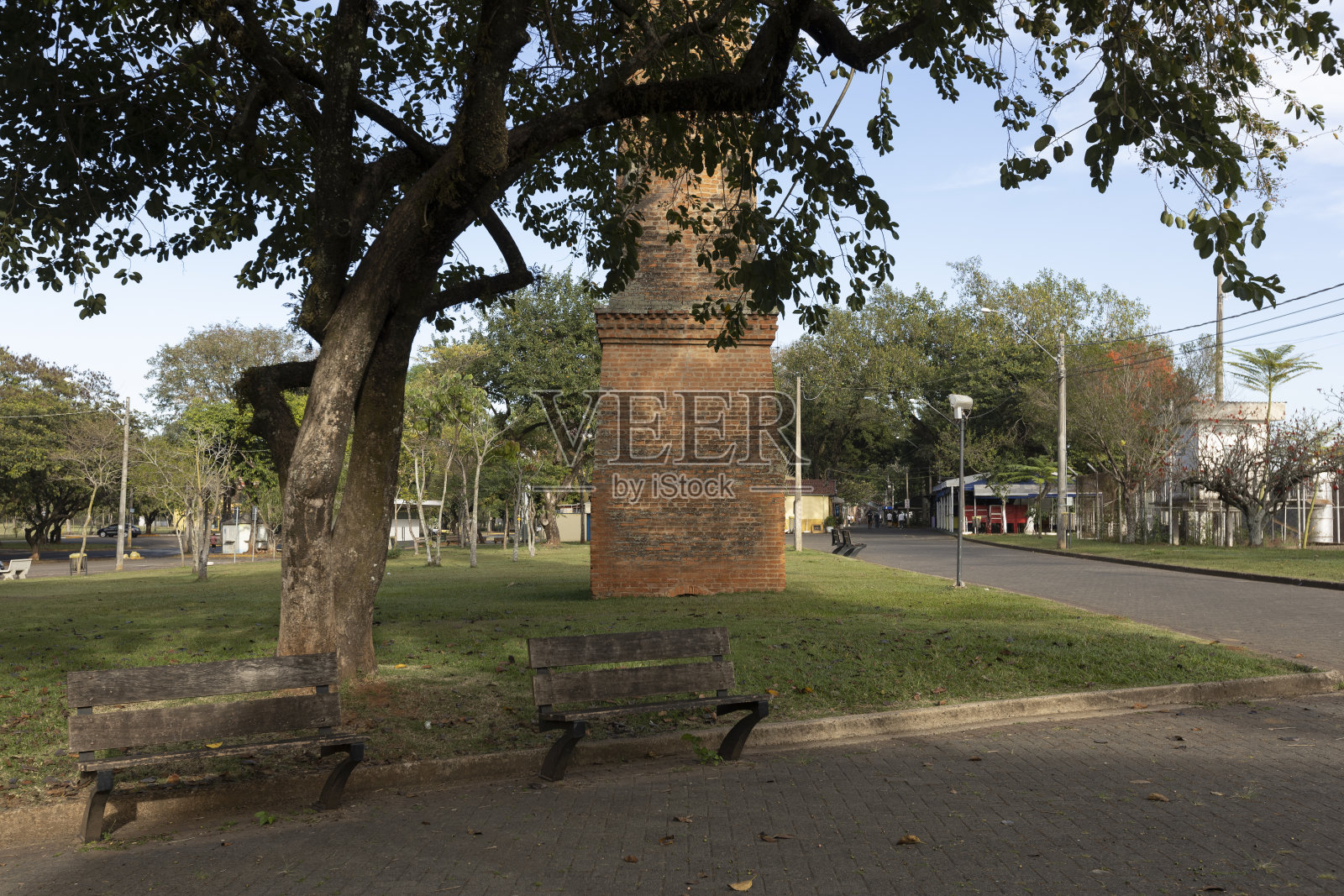 巴西圣保罗皮拉西卡巴港街道广场照片摄影图片