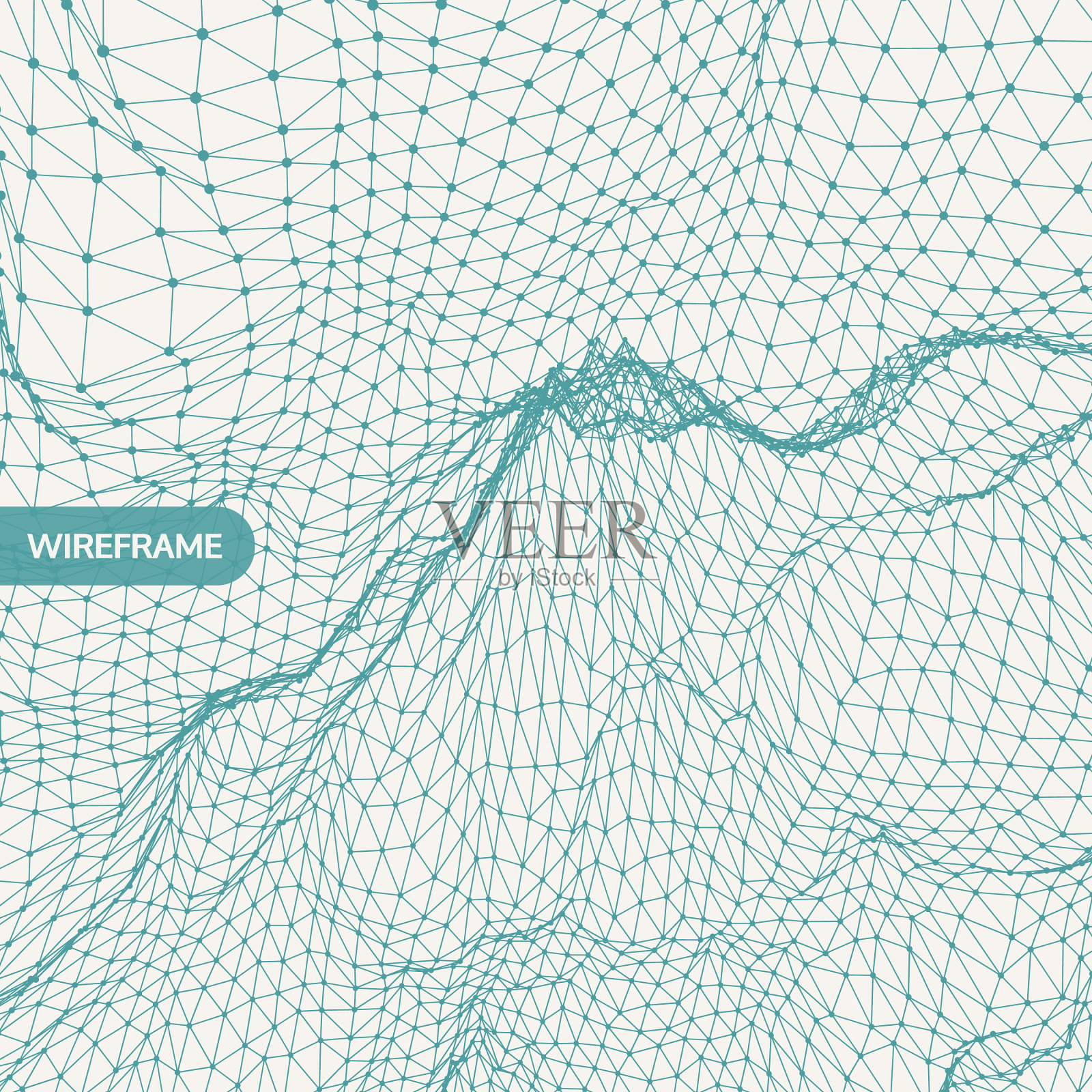 晶格结构科学或技术插画图片素材