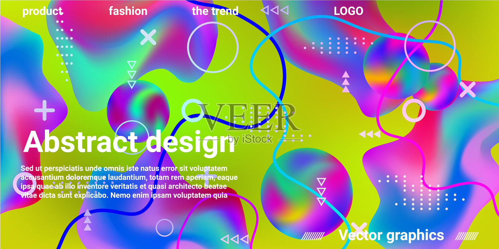 现代设计的海报插画图片素材