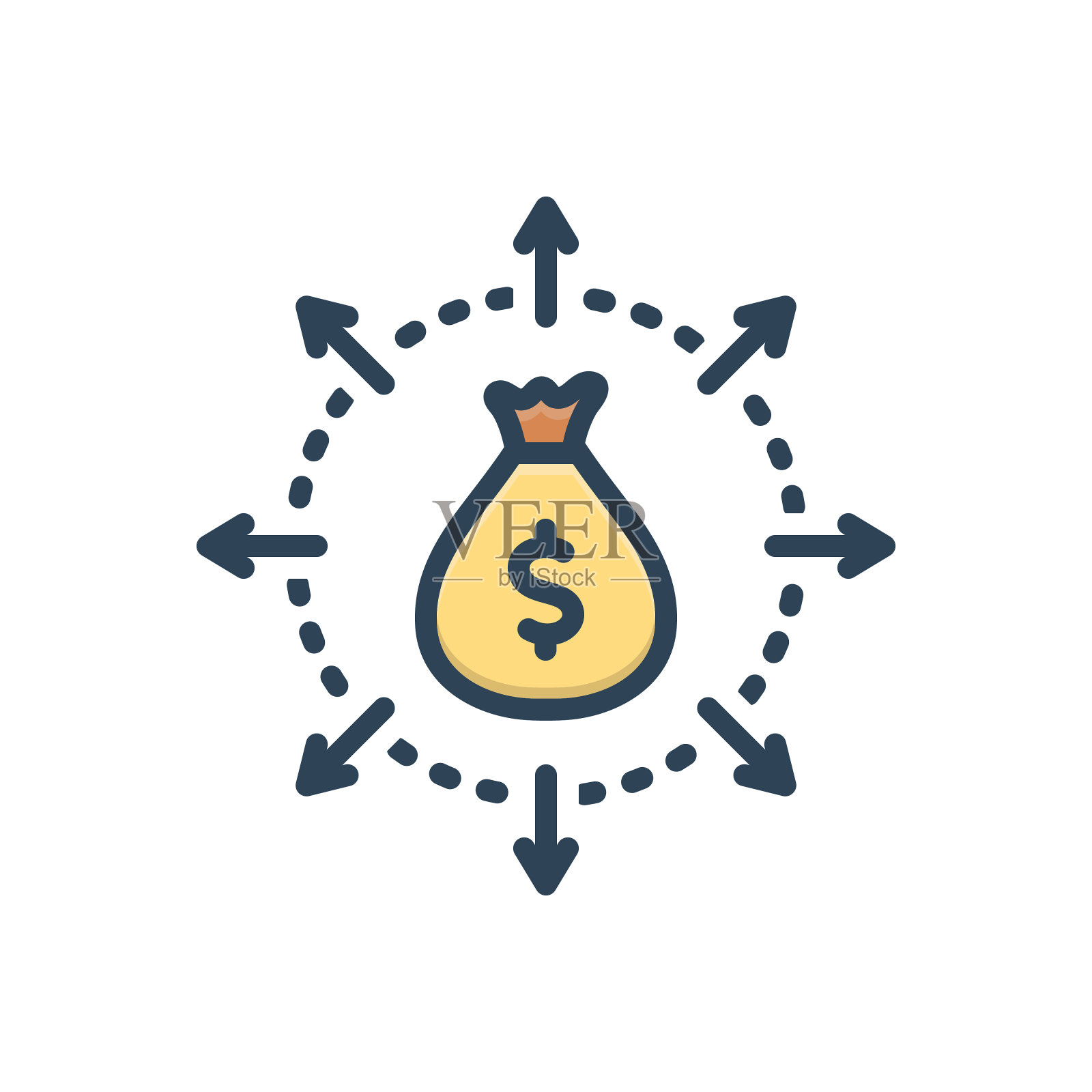 预算支出插画图片素材