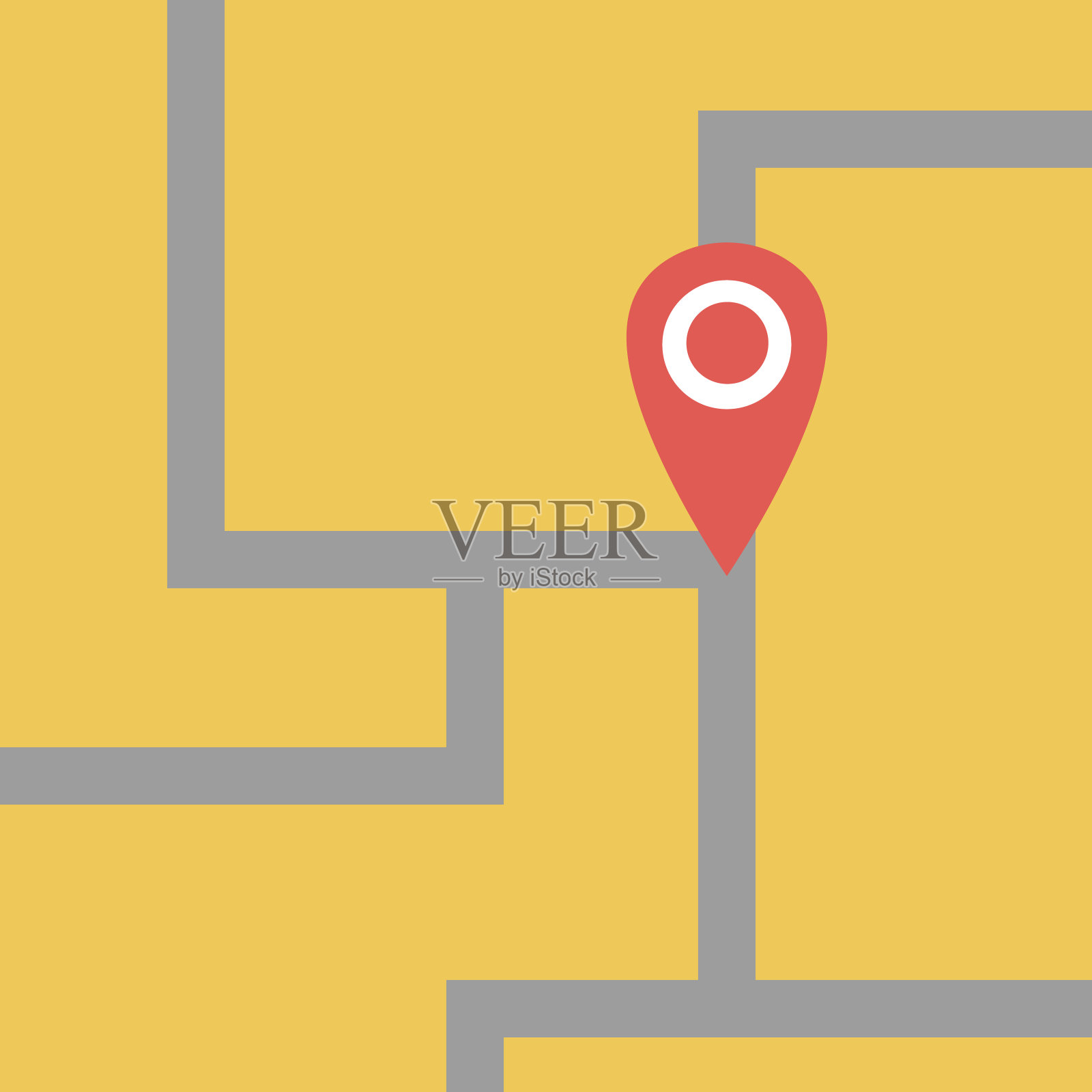 地理定位。平面设计。插图插画图片素材