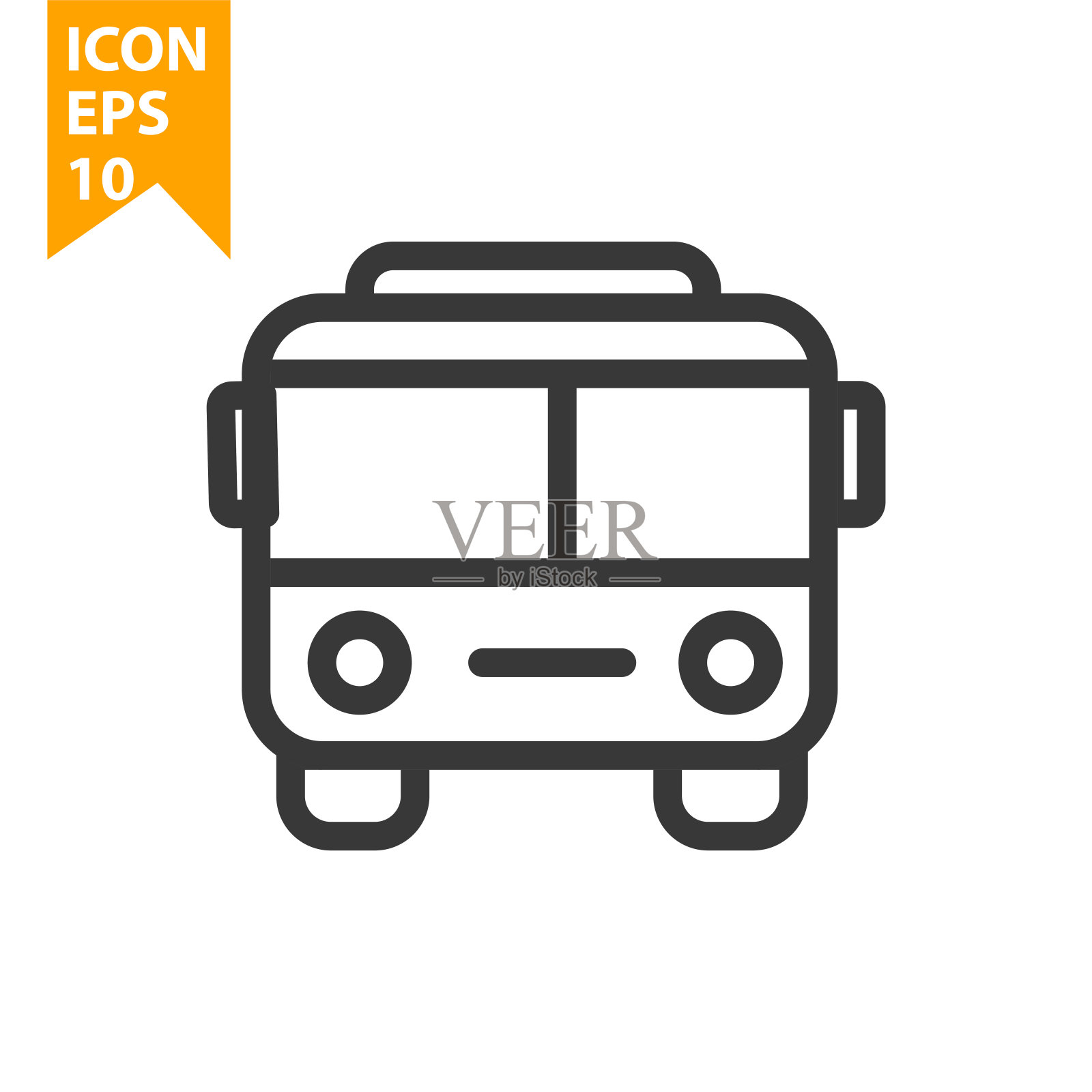 公共交通相关的矢量线图标的简单设置。可编辑的描边。48x48像素完美和优雅插画图片素材