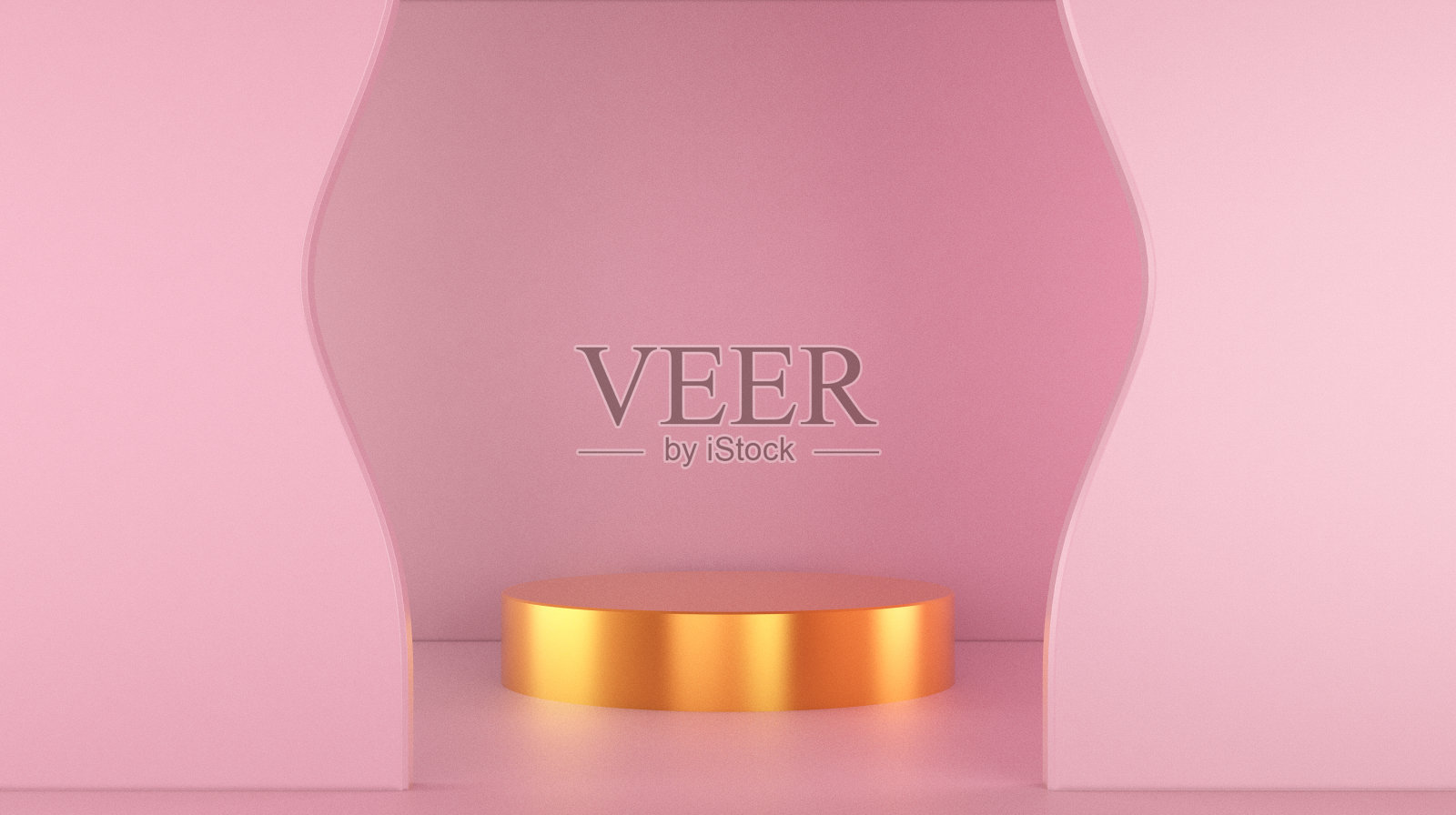 讲台在极简的3D背景照片摄影图片