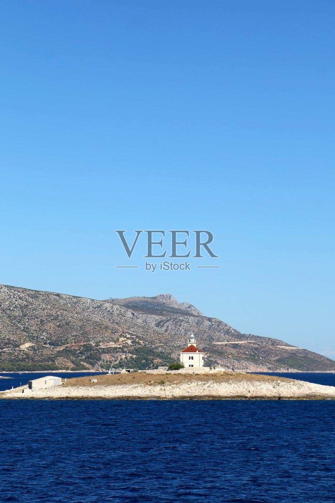 克罗地亚赫瓦尔的灯塔照片摄影图片