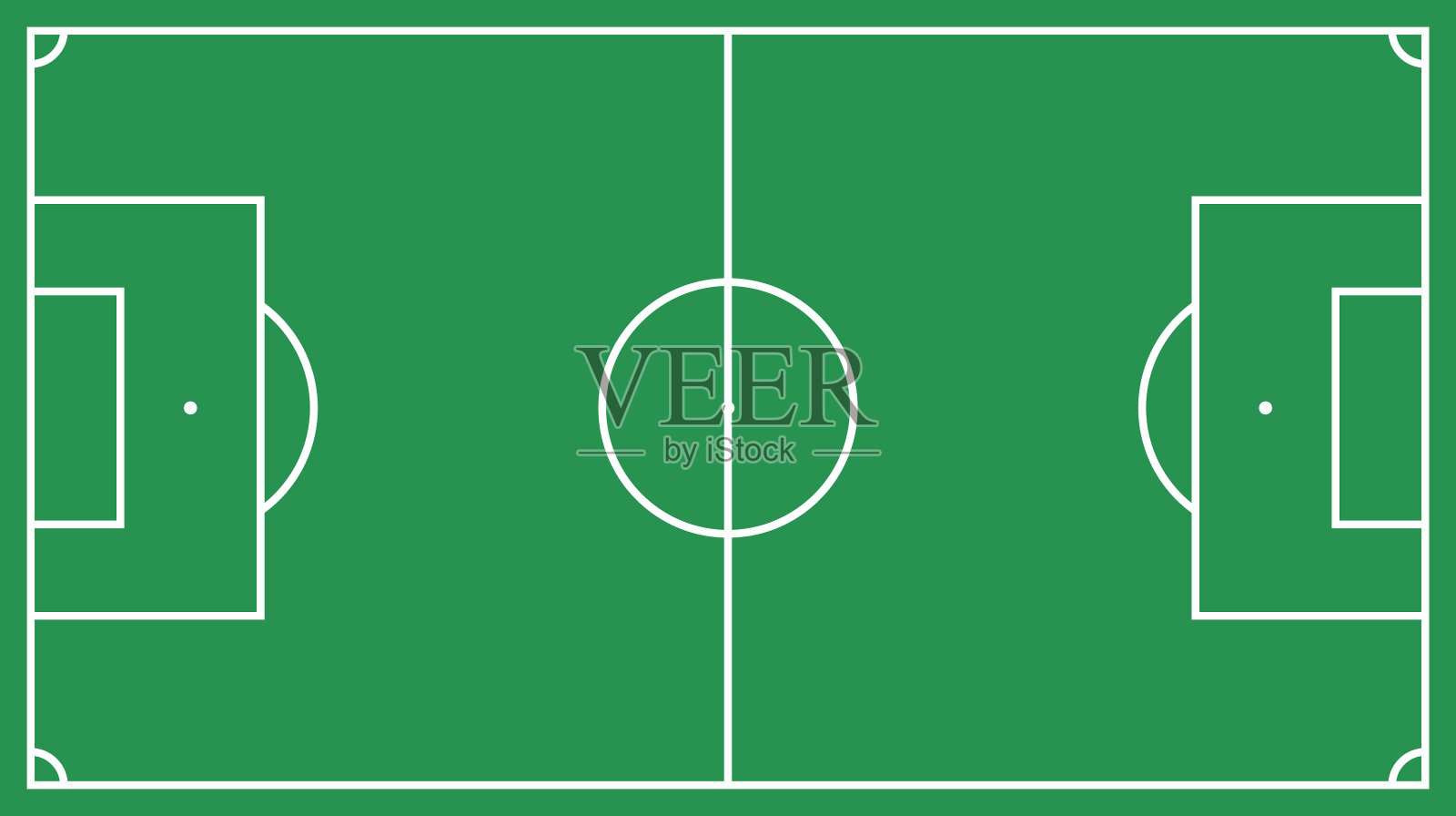 足球场。足球场。矢量图插画图片素材