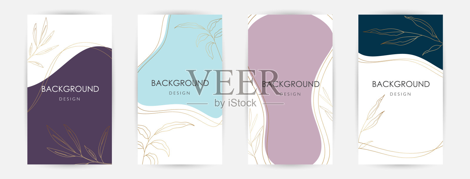 优雅的连续线描。插画图片素材