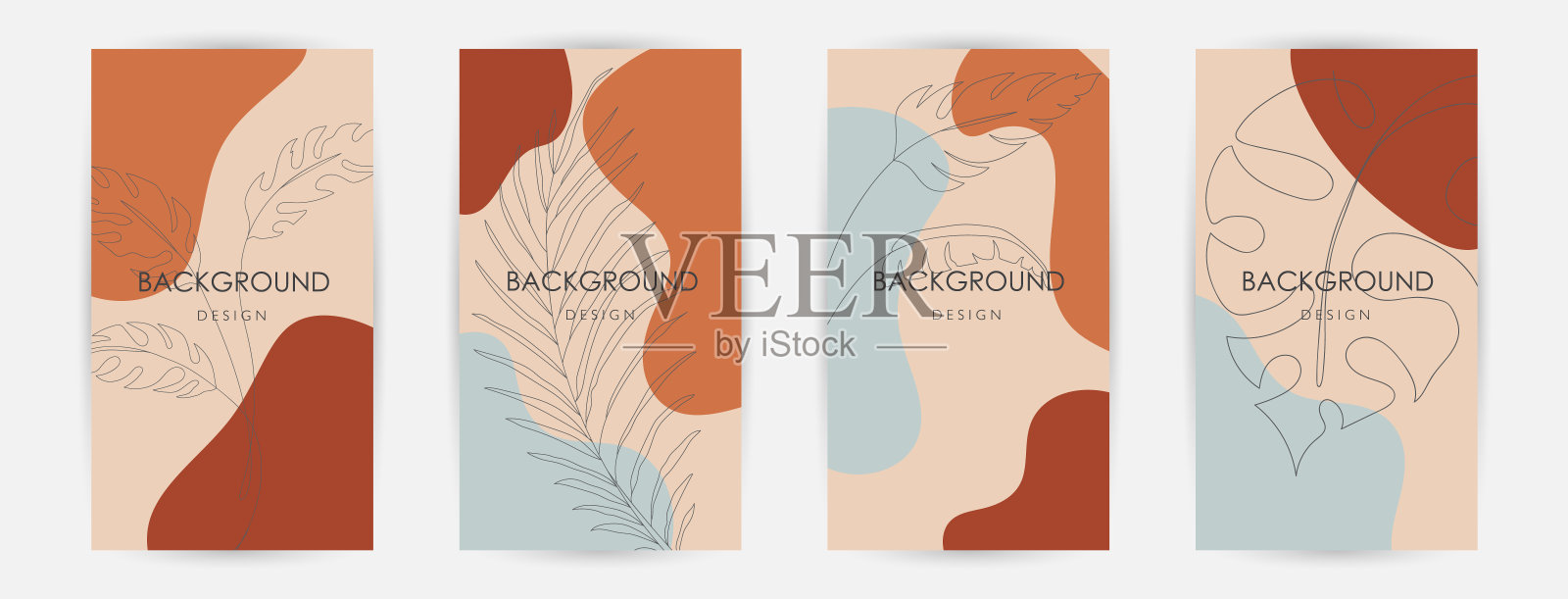 优雅的连续线描。插画图片素材