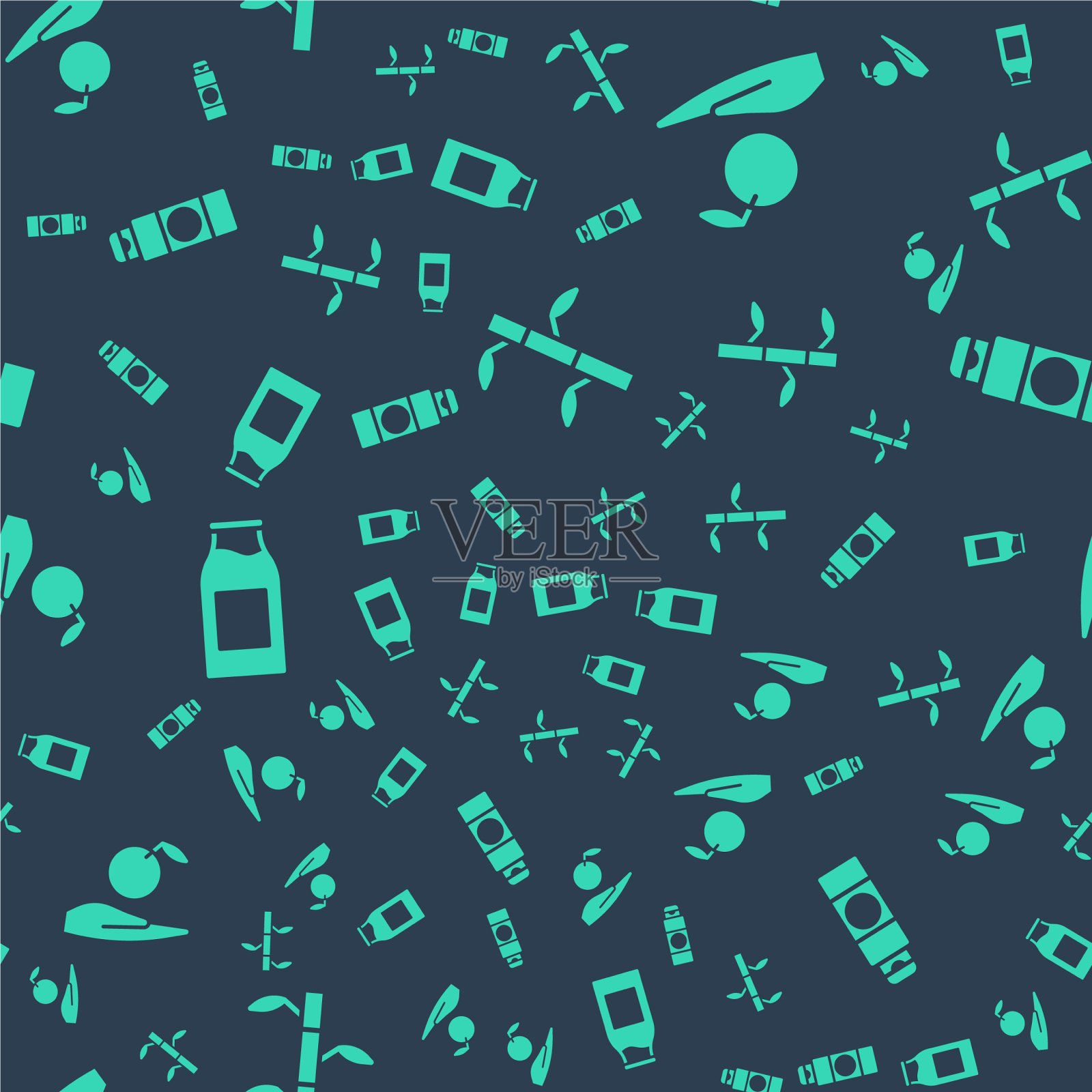 把竹竿和苹果放在手里图标素材