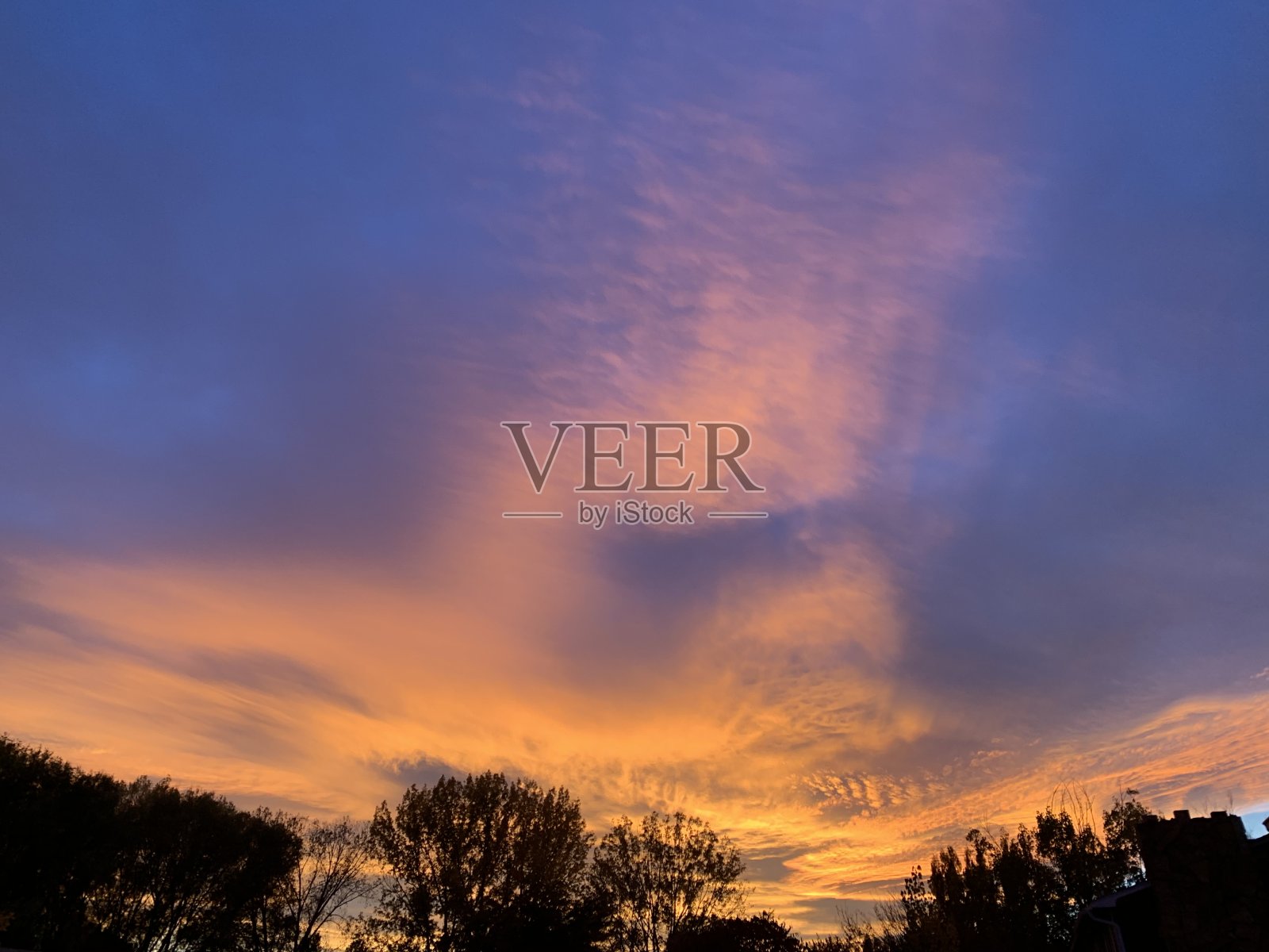 在春天的天空的照片摄影图片