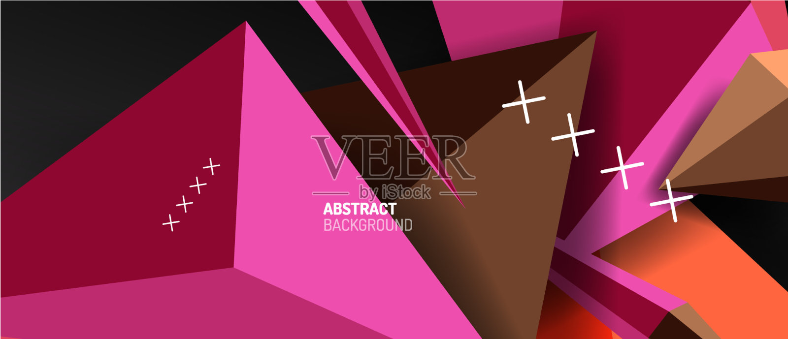 时尚简单的三角形抽象背景插画图片素材