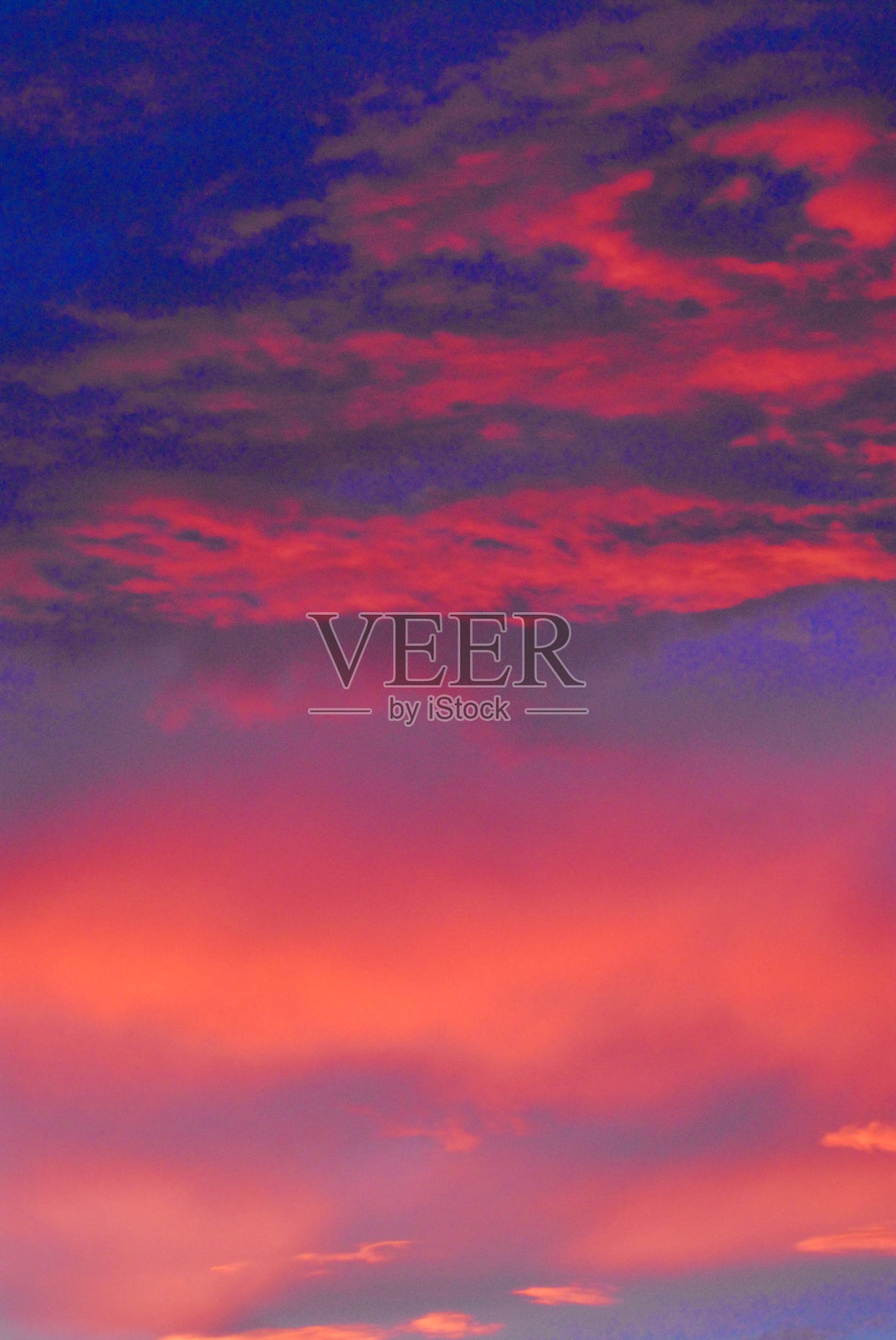 美丽多彩的日落在邓斯堡，澳大利亚照片摄影图片