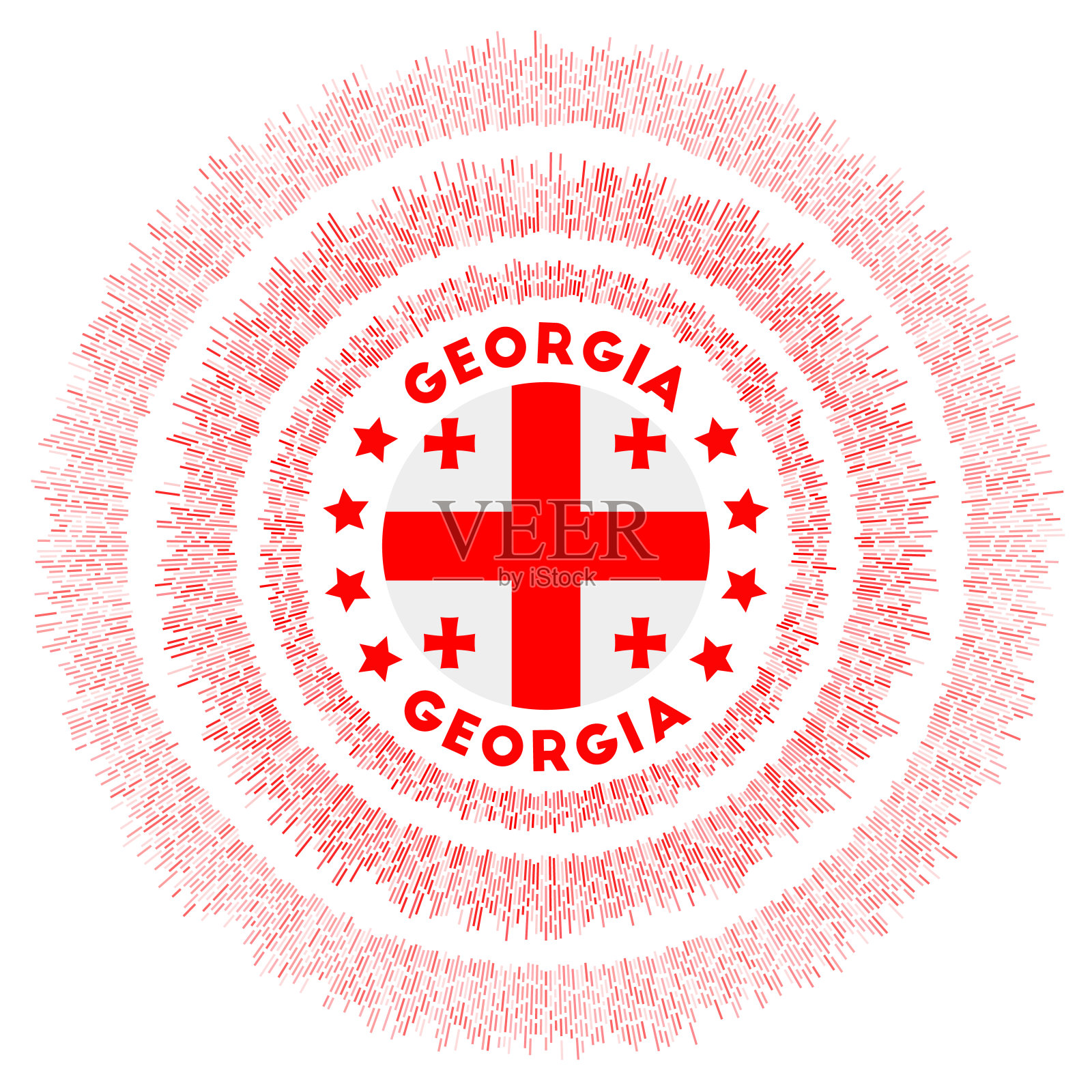 格鲁吉亚的象征。插画图片素材