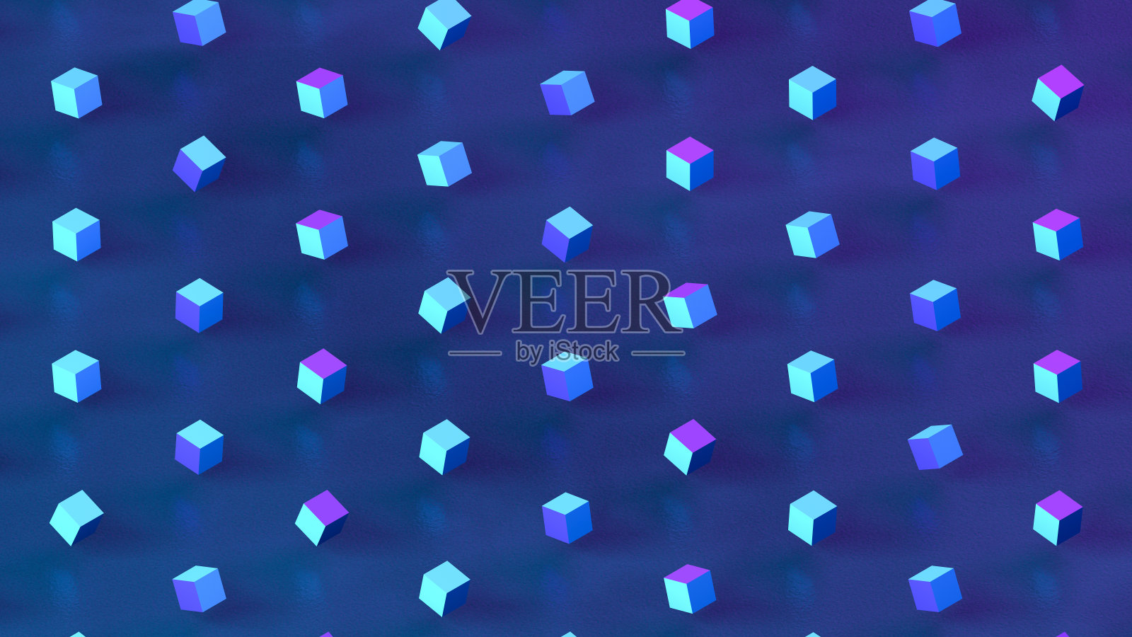 抽象三维渲染基元、几何形状、等距背景照片摄影图片