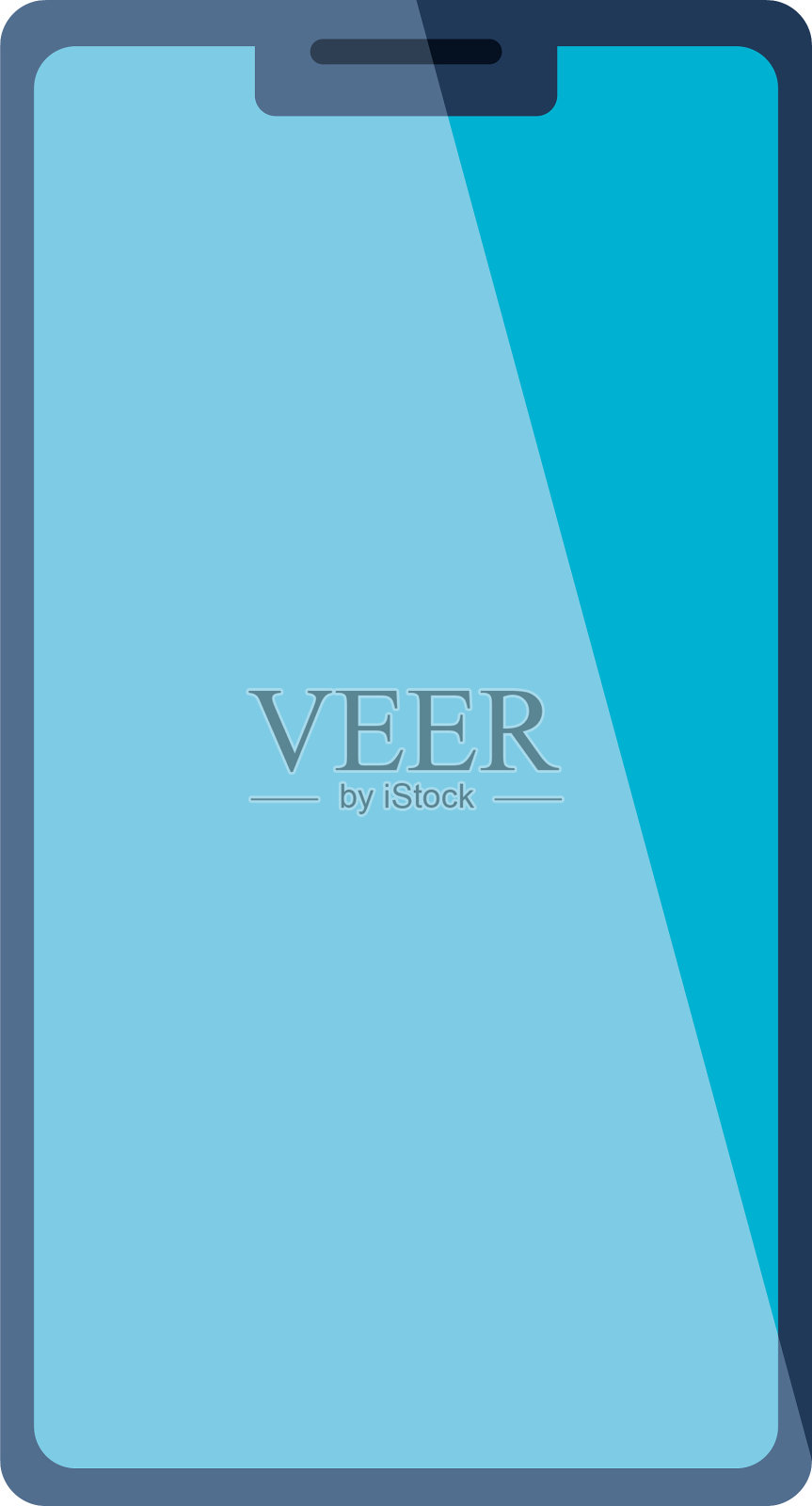 手机智能手机设备上白色插画图片素材