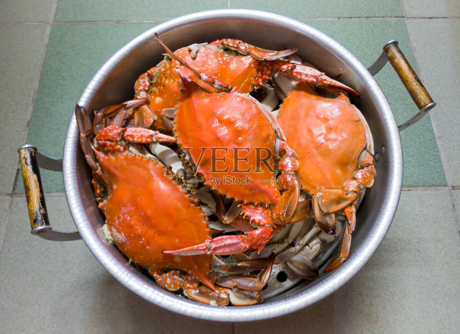 自制清蒸海蟹照片摄影图片