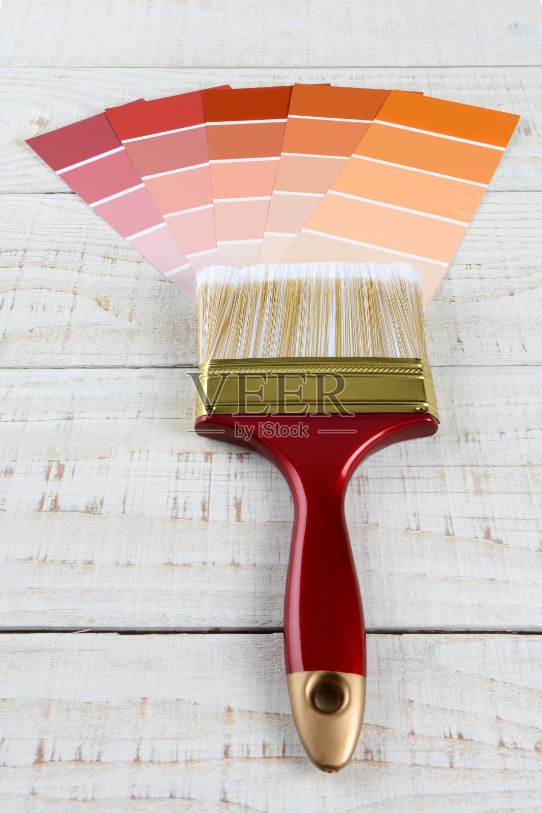 油漆刷和样本图表照片摄影图片