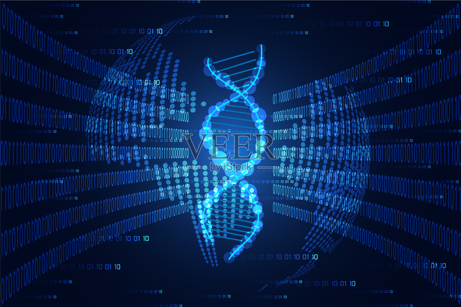 抽象技术科学概念世界地图点插画图片素材