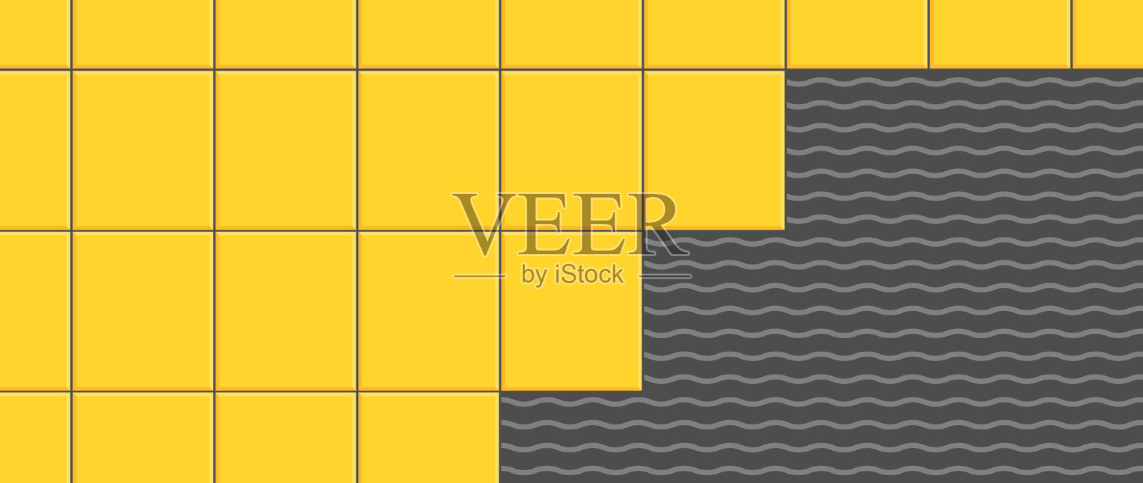 瓷砖粘结剂插画图片素材