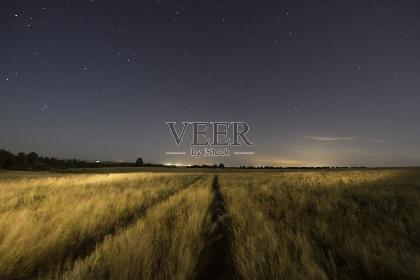 怀俄明农场的夜晚照片摄影图片