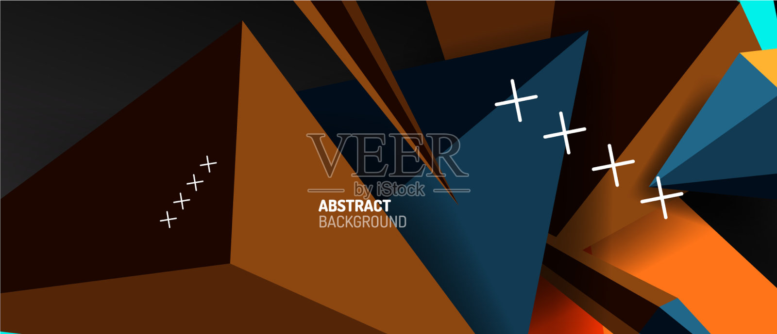 时尚简单的三角形抽象背景插画图片素材