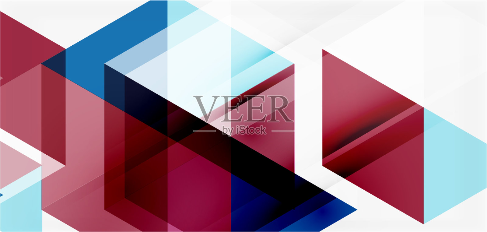 几何抽象背景马赛克三角形和插画图片素材