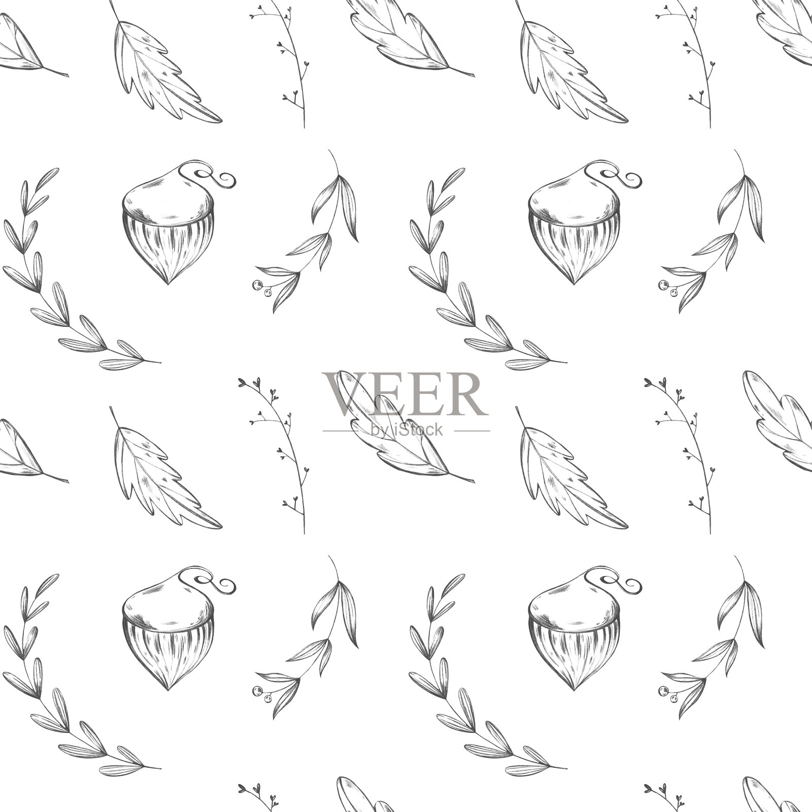 可爱舒适的秋天感恩节插画图片素材