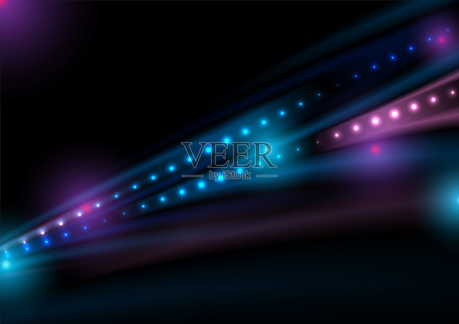 蓝紫闪闪发光，带着闪闪发光的条纹插画图片素材