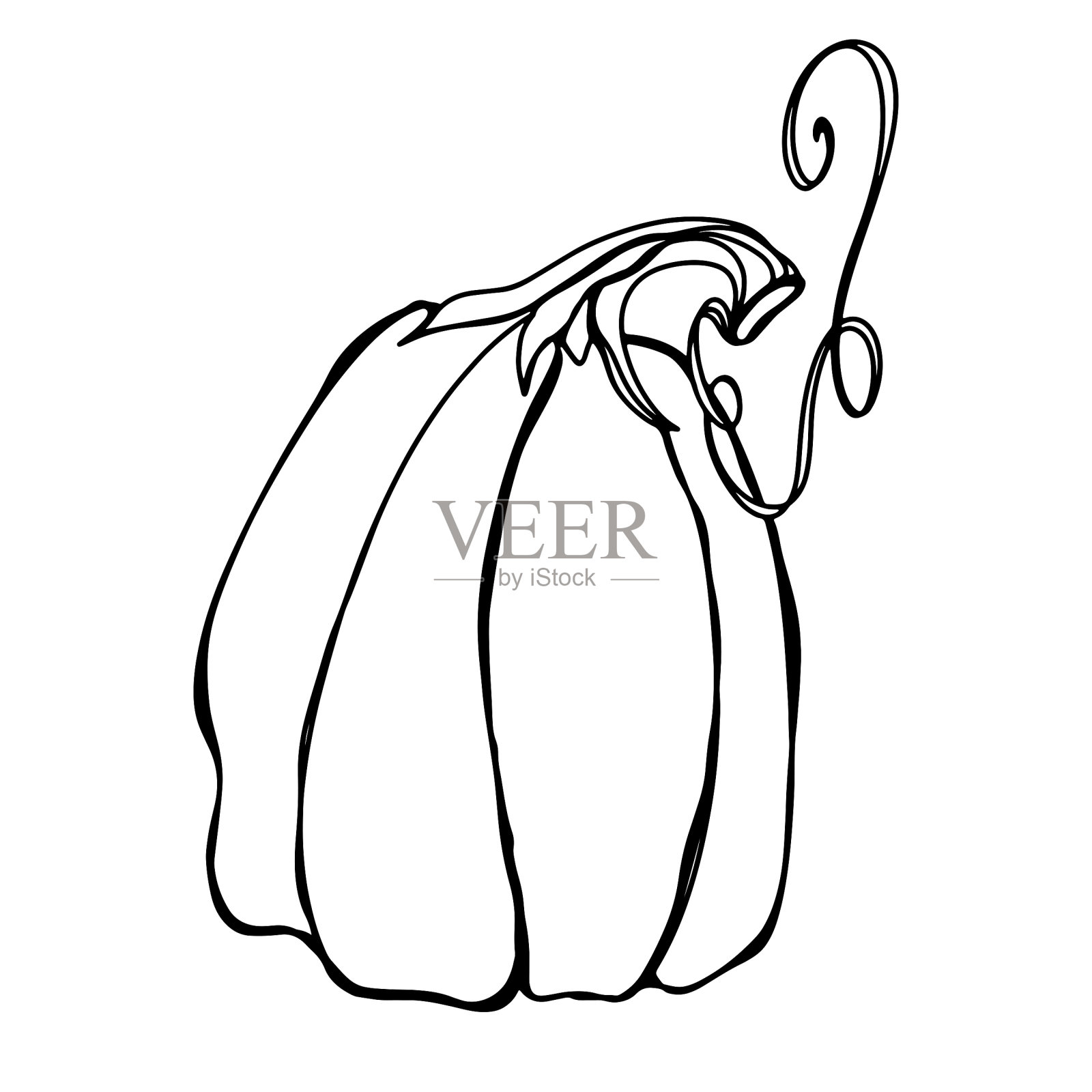 可爱可爱的童话南瓜插画图片素材