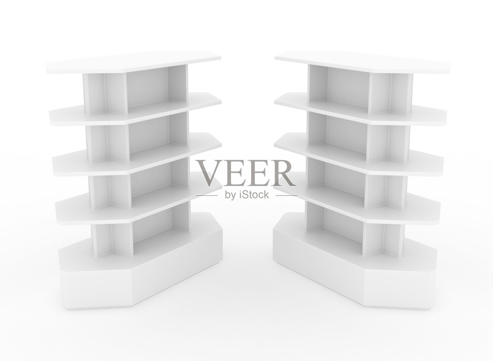 空橱窗展示与零售货架照片摄影图片