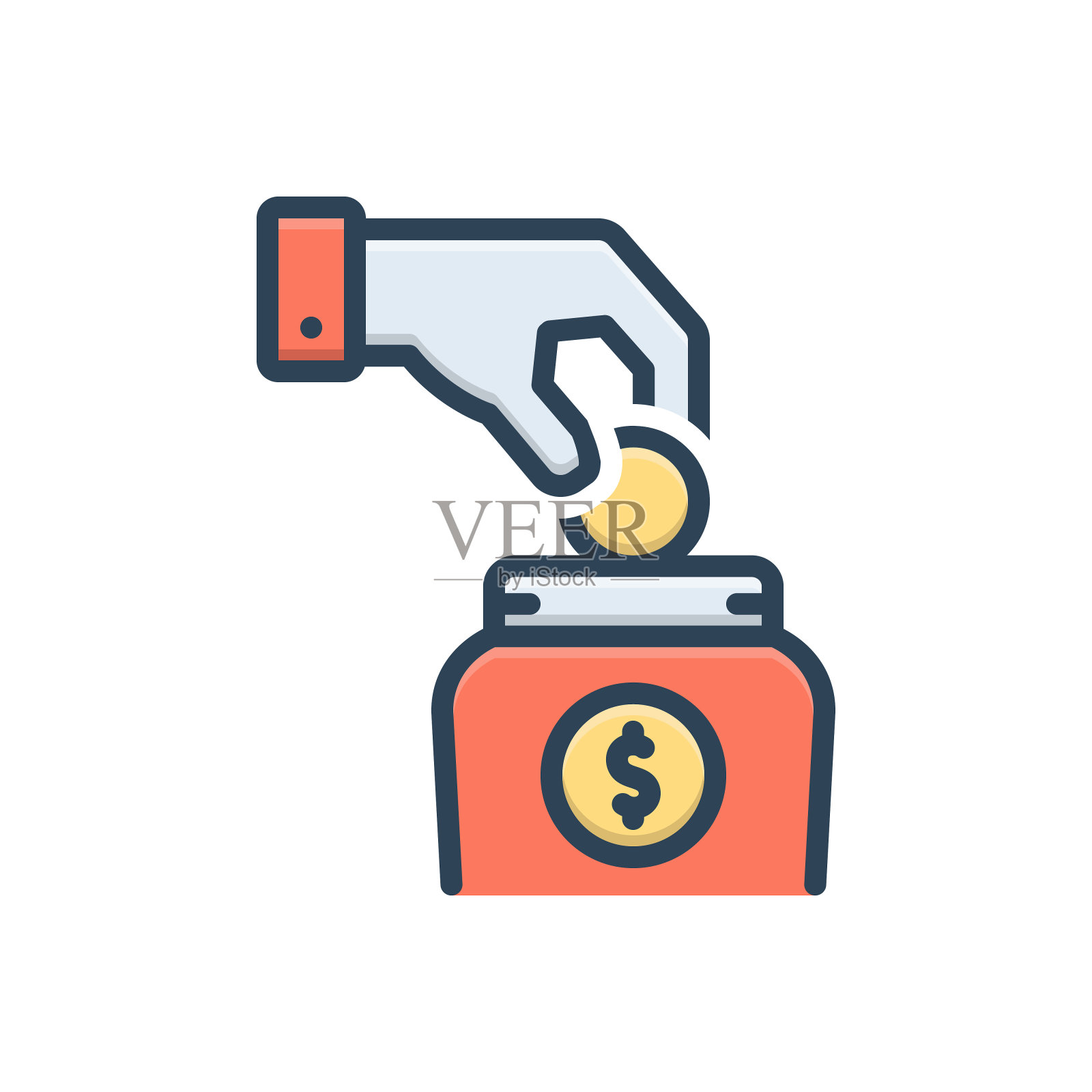 投资风险插画图片素材