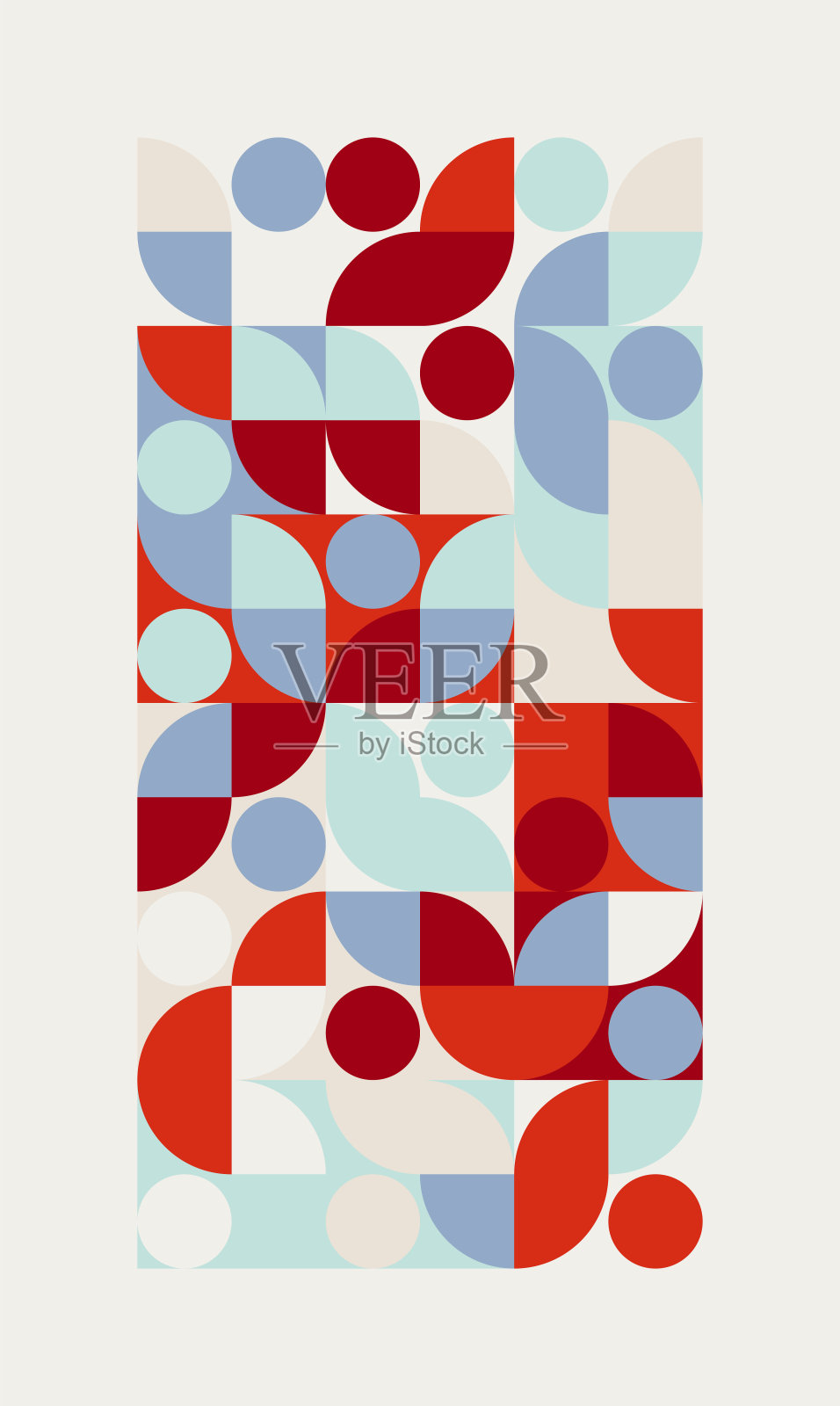 现代瑞士设计美学艺术与抽象现代主义形状和几何图案图形插画图片素材