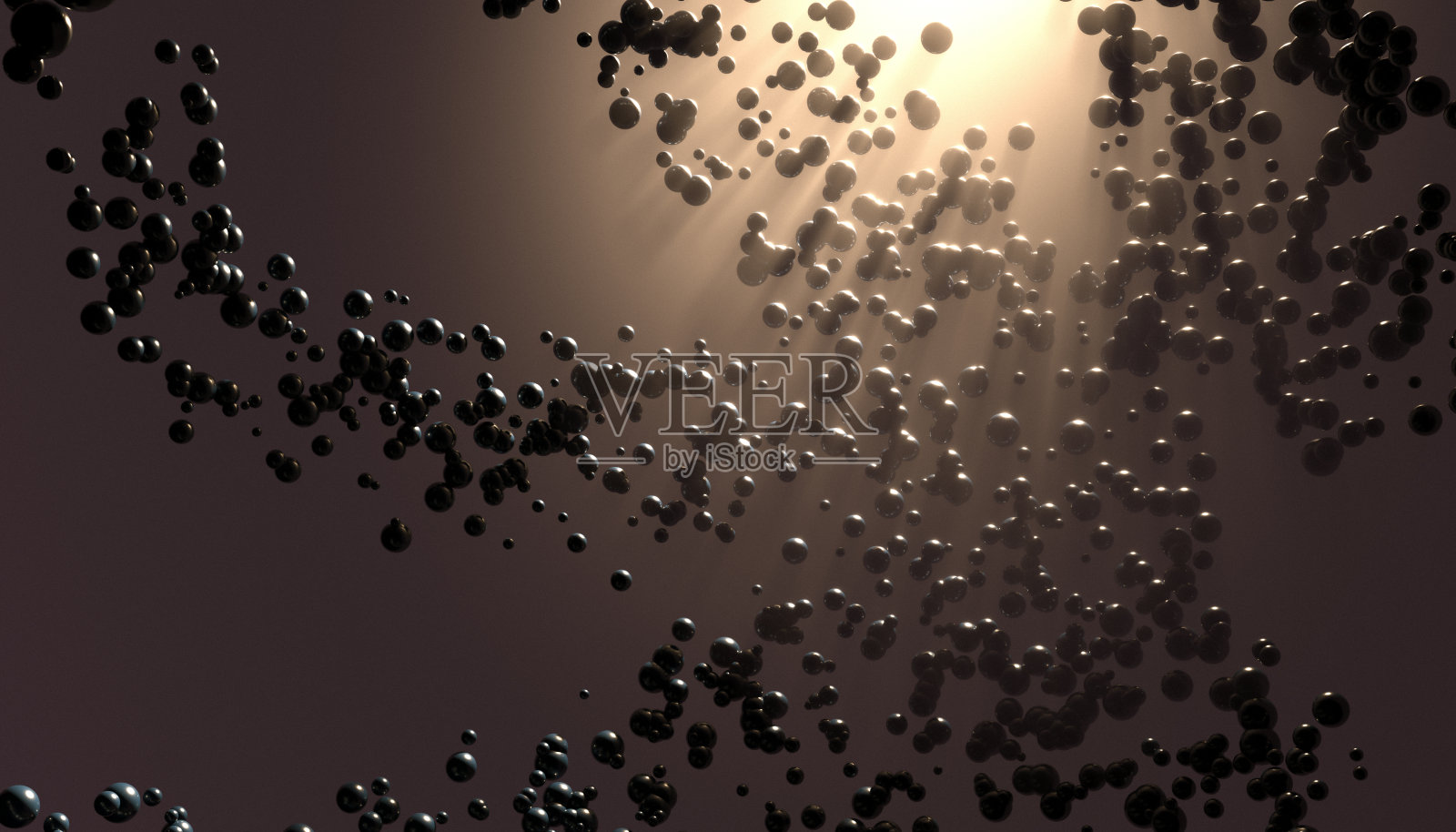 球体-背景-雾- 3d渲染照片摄影图片