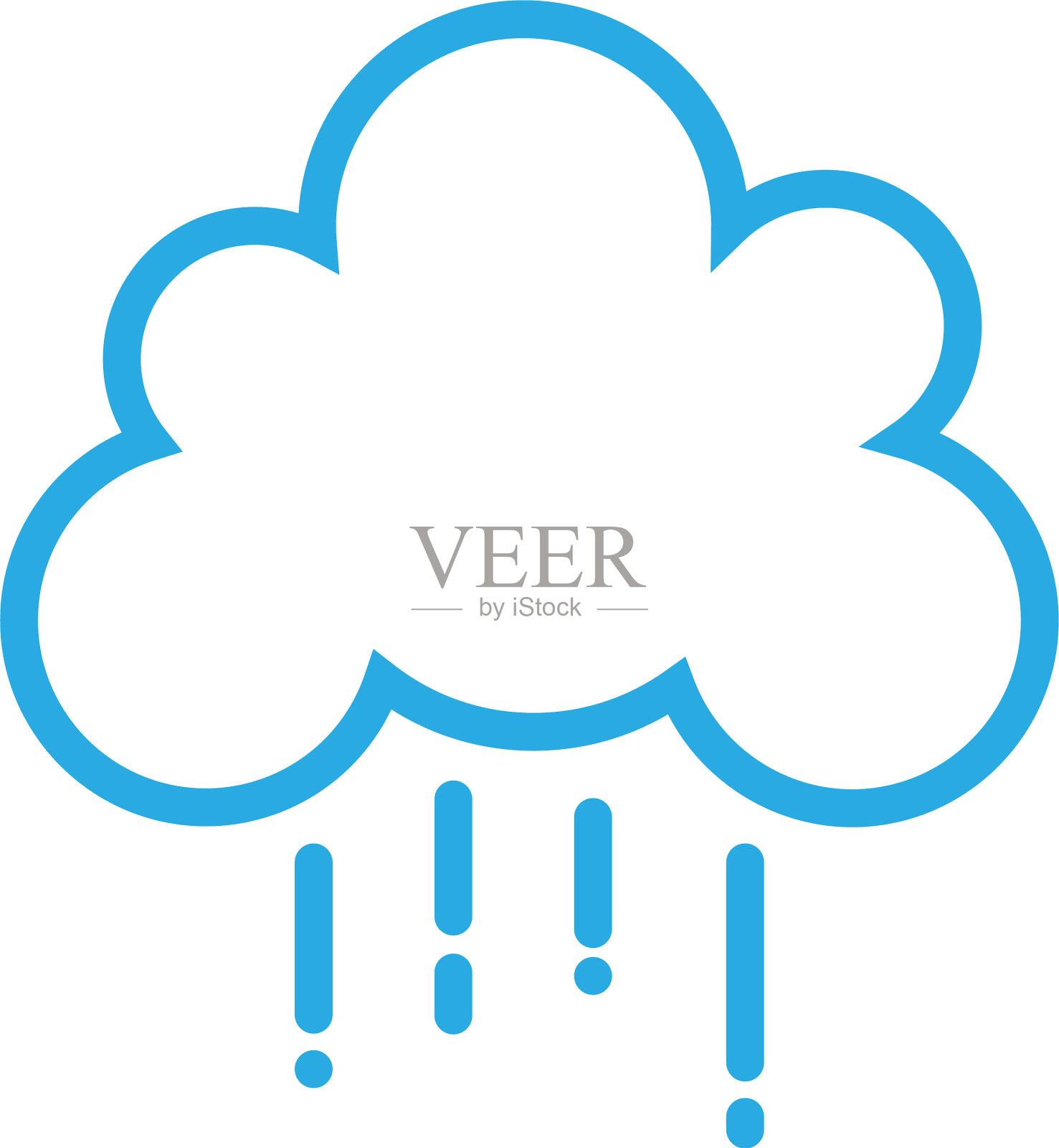 雨云标志图标概念图标素材