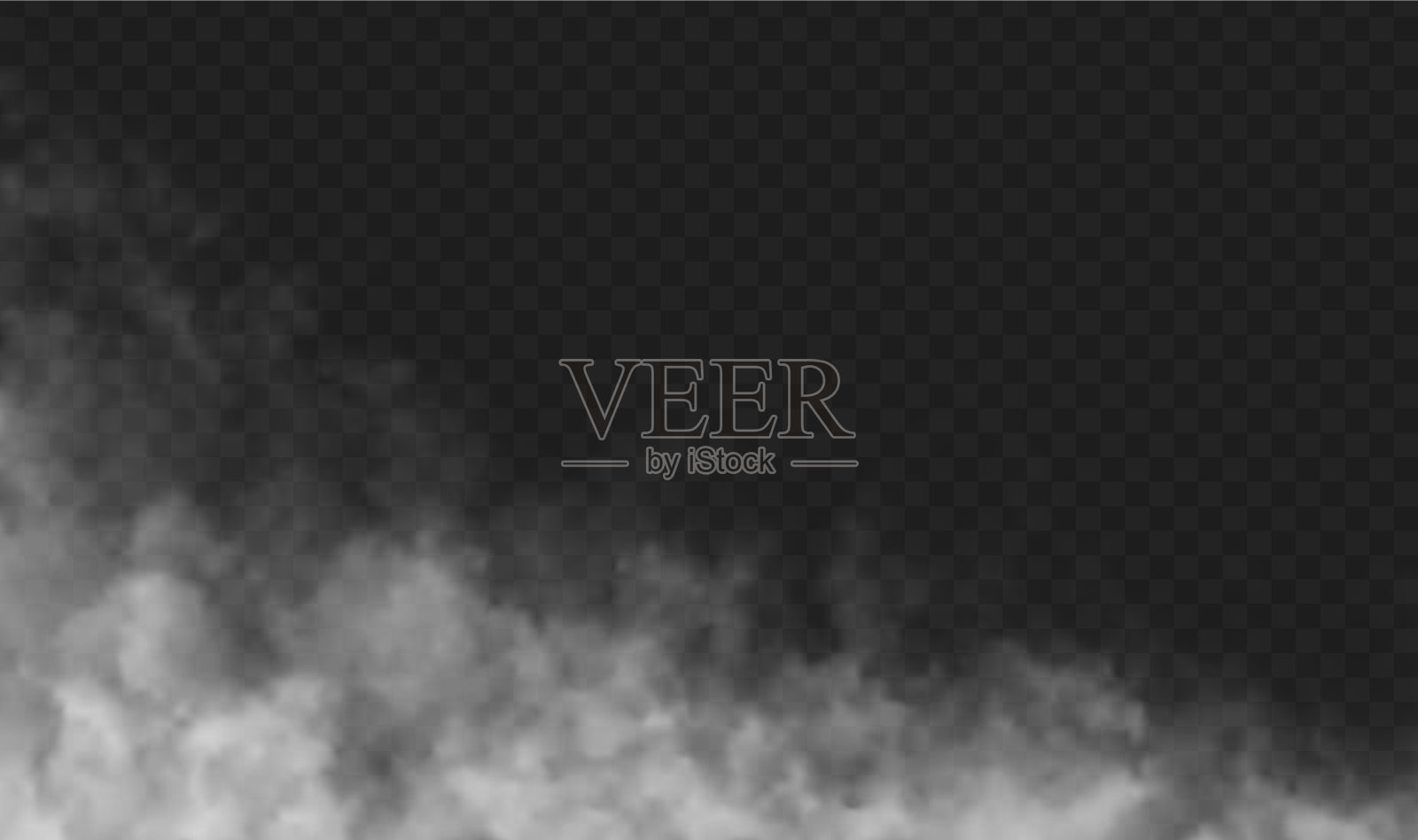 隔离透明雾雾或烟特插画图片素材