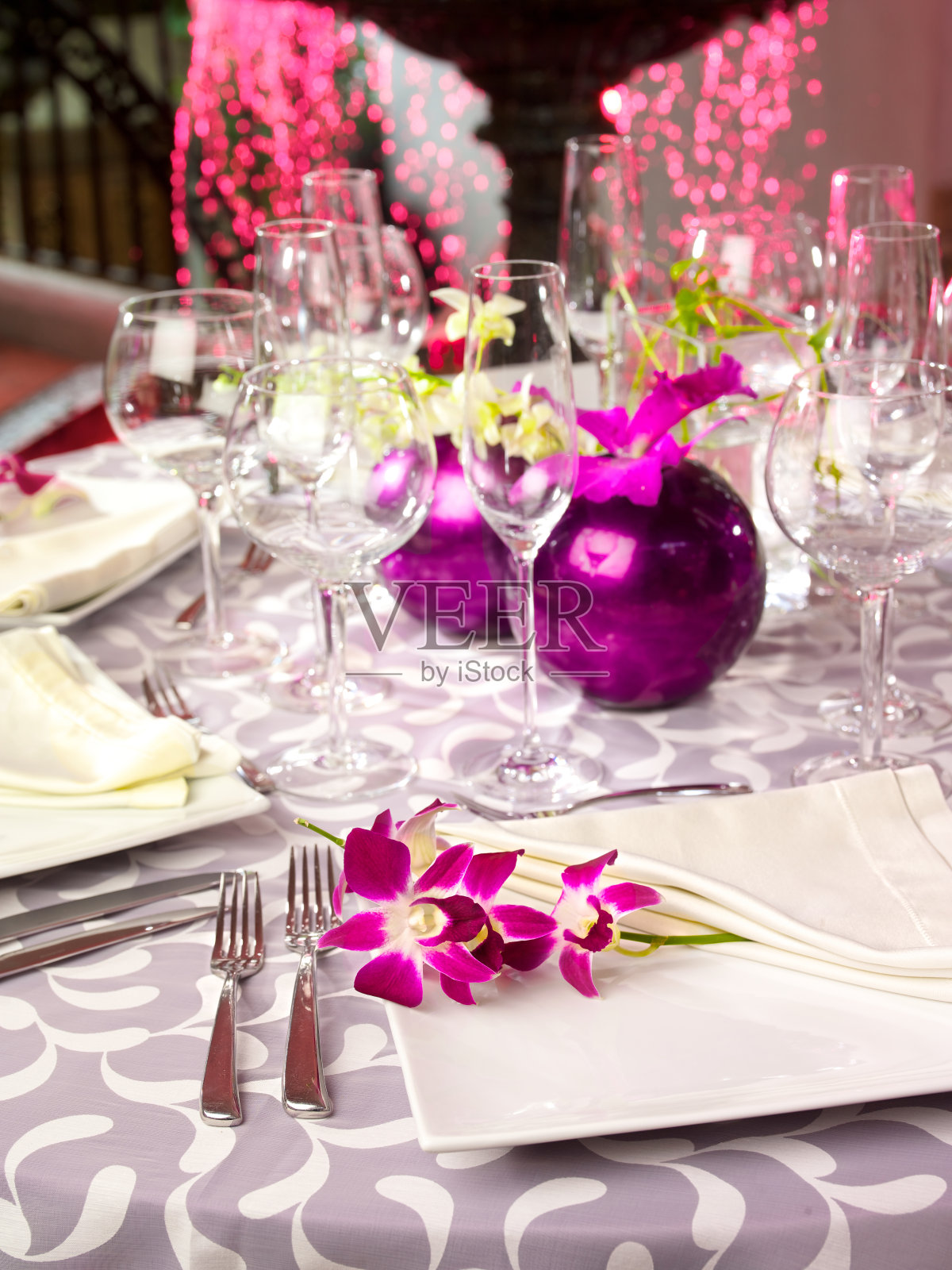 为社交活动而装饰的接待室。照片摄影图片