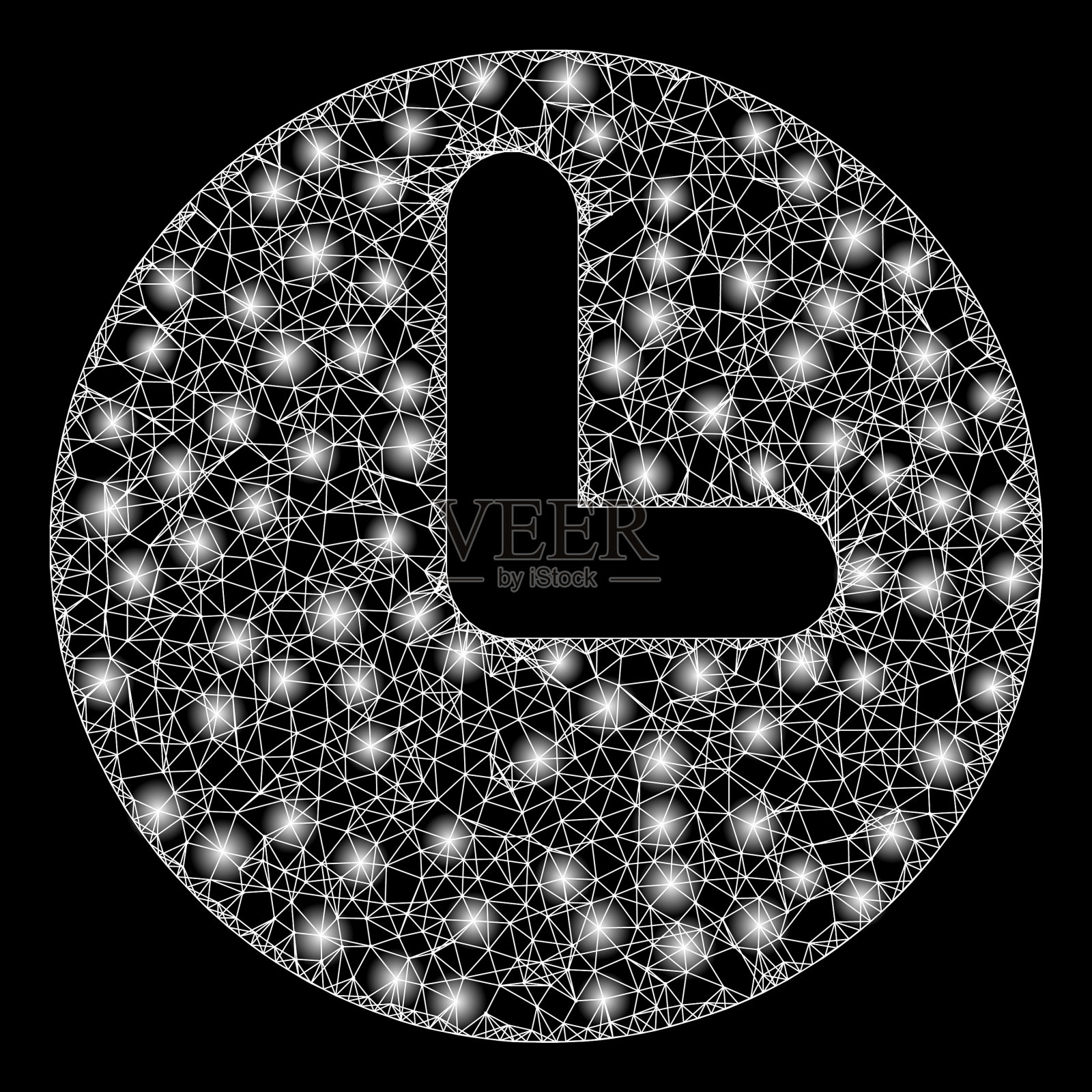 亮网时带光点插画图片素材