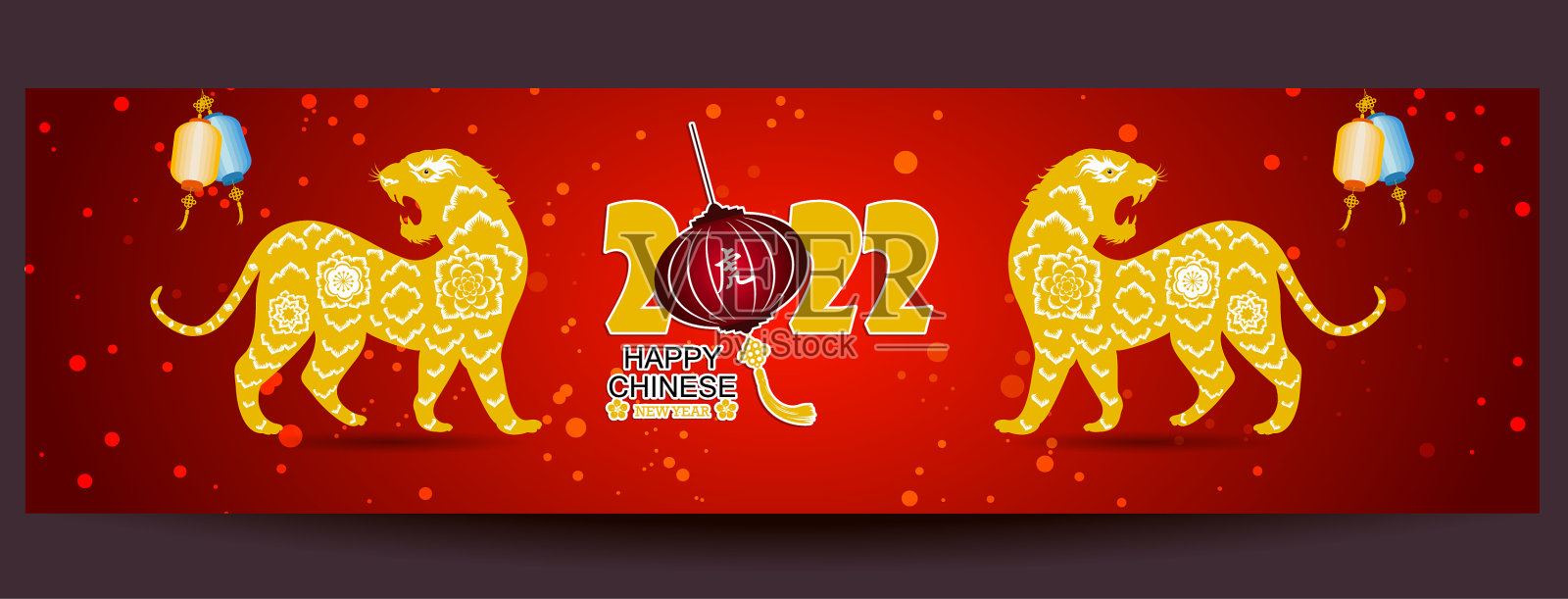 中国新年2022 -农历虎年插画图片素材