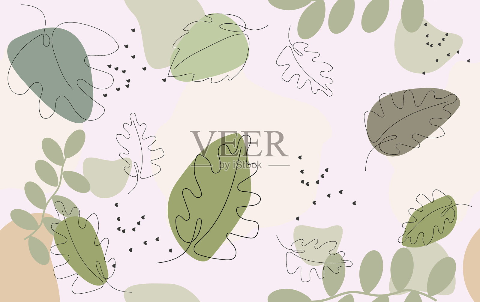 花卉无缝模式插画图片素材