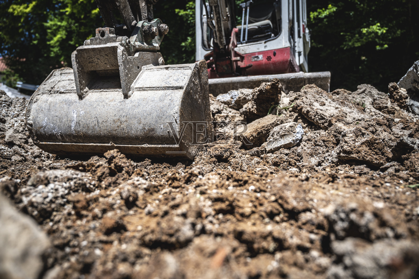 小型挖掘机照片摄影图片