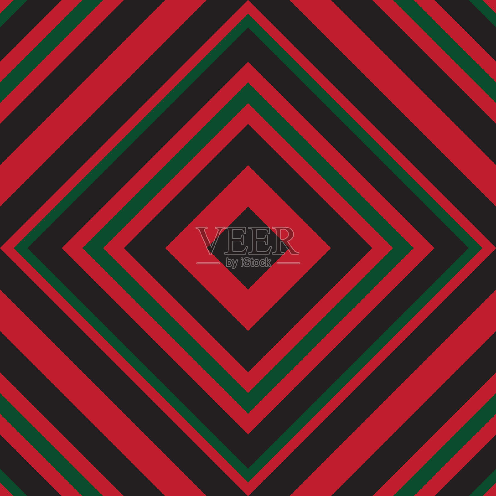 圣诞菱形斜条纹无缝插画图片素材