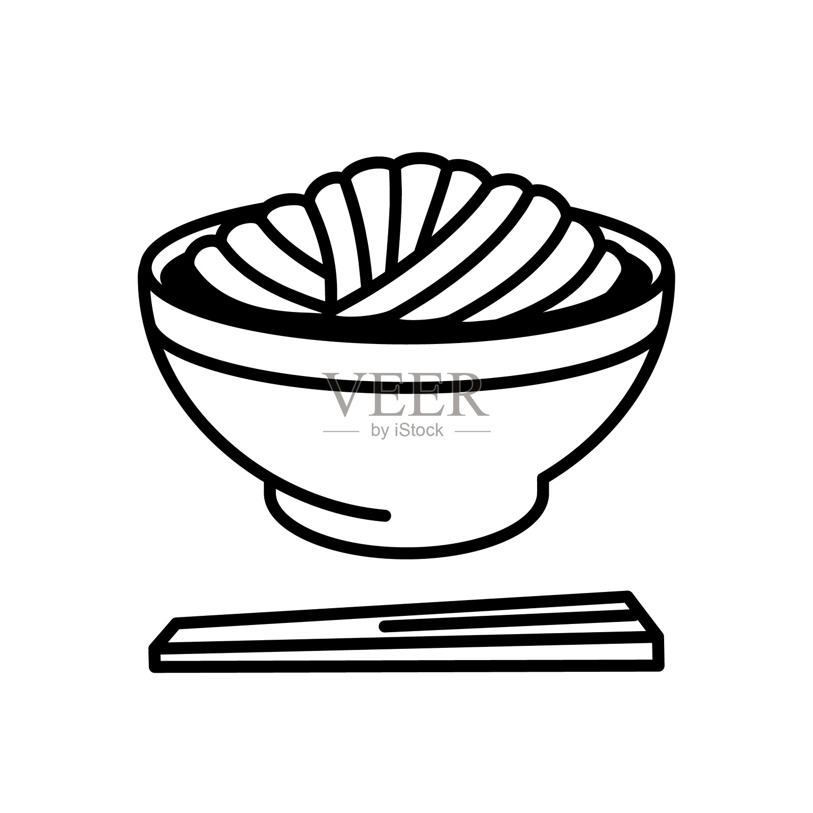 日本乌冬面插画图片素材