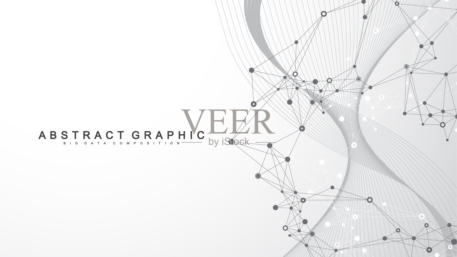 抽象动态运动线和点背景插画图片素材