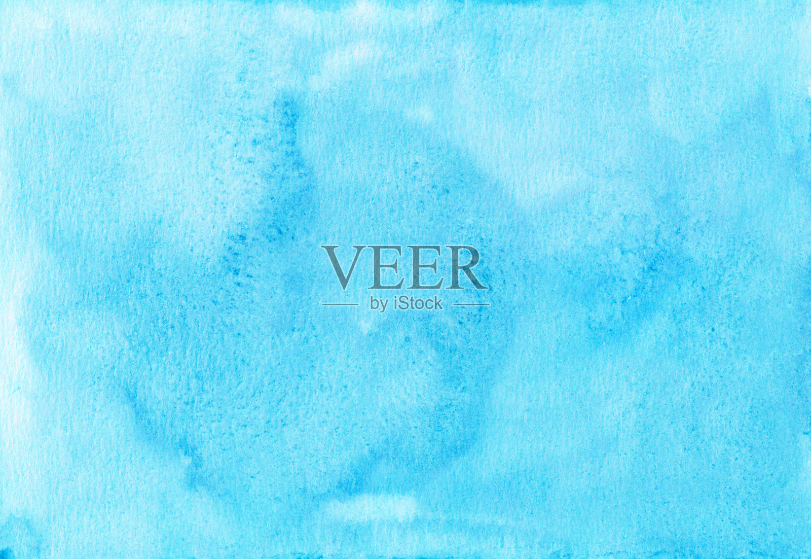 水彩粉彩蓝色背景画纹理。纸上。照片摄影图片