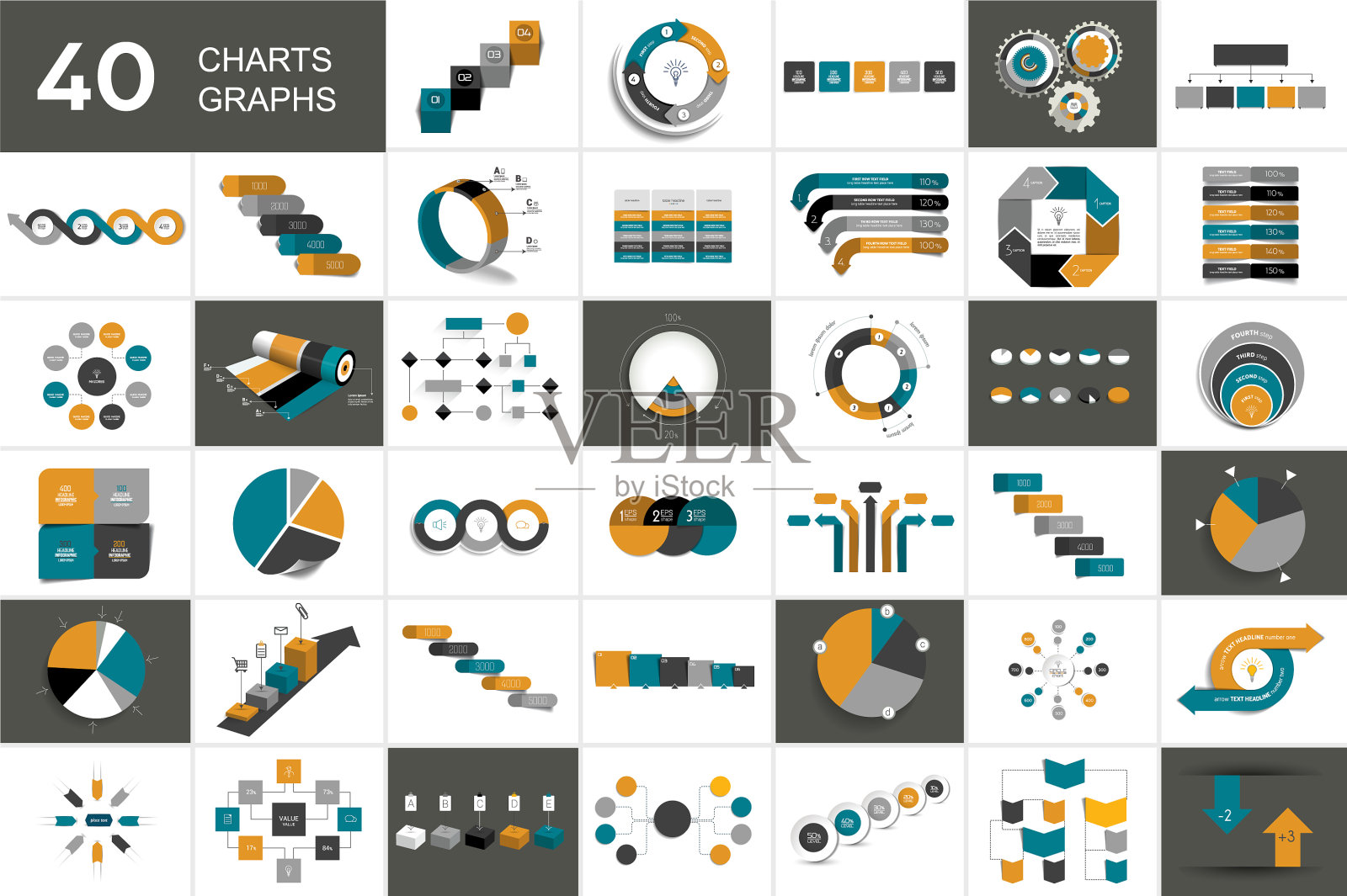 大集图表图方案信息图设计模板素材