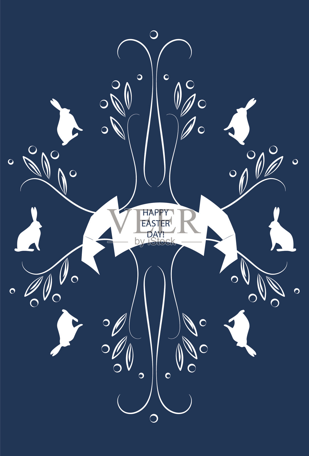 组成曲线形春生植物插画图片素材