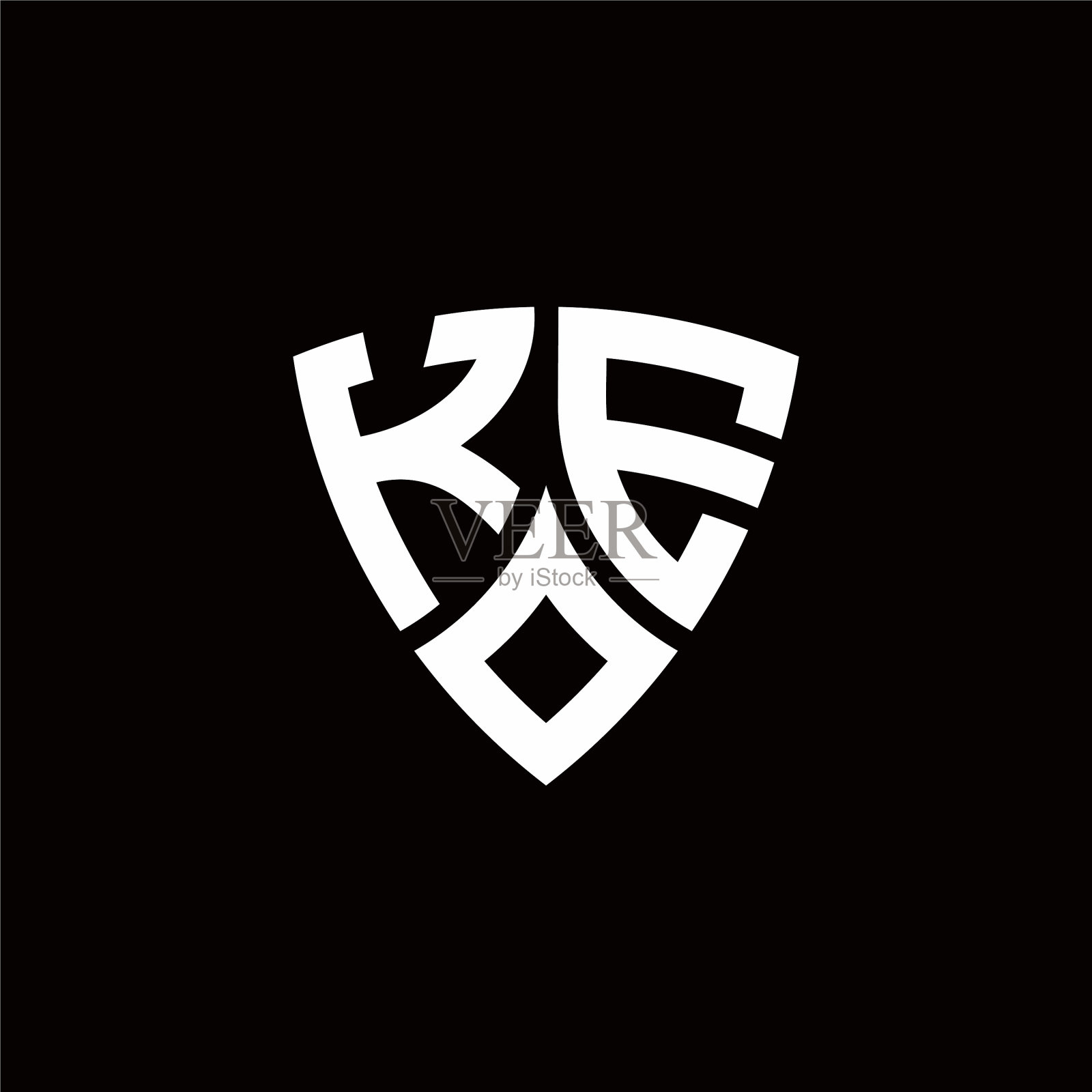 徽标采用现代柯盾风格设计插画图片素材