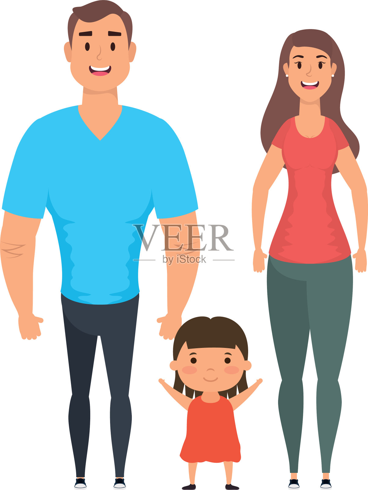 父母和女儿设计设计元素图片