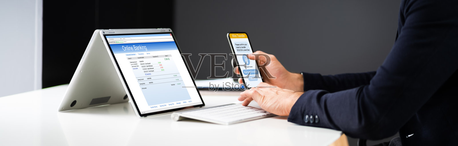 网上银行、移动电子商务2因子认证照片摄影图片